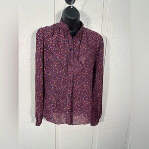 Prophecy Vintage Women’s Floral Button Down Top Size 8 EUC